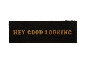 Rohožka Hey Good Looking 25 cm černá Present Time