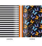 Sešit/Notes/Blok A5 ,,TWO IN ONE" zepředu barevný motýly, zezadu proužek CEDON