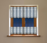 Dekorační vitrážová žakárová záclona AIDATA 40 bílá 300x40 cm (cena za spodní díl) MyBestHome