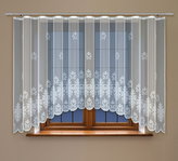 Dekorační žakárová záclona s řasící páskou SECRET 180 bílá 300x180 cm MyBestHome