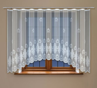 Dekorační žakárová záclona s řasící páskou SECRET 180 bílá 300x180 cm MyBestHome