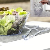 CRYSTAL set mísa 3,5 l + 4 misky + salát příbor transp.čirá KOZIOL