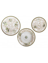 Jídelní 18-ti dílná sada talířů Filo D´Oro BRANDANI