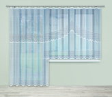 Dekorační žakárová záclona s řasící páskou AMON 160 bílá 300x160 cm MyBestHome