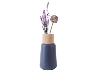 Keramická váza Craft cone 26 cm modrá Present Time Keramická váza Craft cone 26 cm modrá Present Time