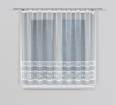 Dekorační žakárová záclona s lurexem s řasící páskou MIMOSA 120 bílá 300x120 cm MyBestHome