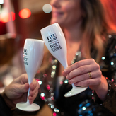 CHEERS NO.1 YOU ARE MY EVERY THING, sklenice na sekt 100ml KOZIOL, bílá