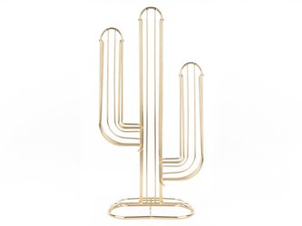 Stojánek na kávové kapsle Kaktus zlatý Present Time