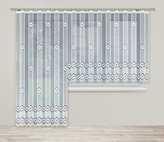 Dekorační žakárová záclona s řasící páskou SAKKARA 140 bílá 300x140 cm MyBestHome