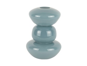 Váza Bubliny Skleněná střední modrá Present Time