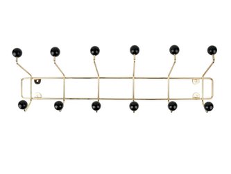 Nástěnný věšák Saturnus L zlatý Present Time