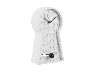 Stolní hodiny Honeycomb Kyvadlo 25 cm bílá Karlsson Stolní hodiny Honeycomb Kyvadlo 25 cm bílá Karlsson