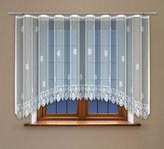 Dekorační žakárová záclona s řasící páskou CLEOPATRA 150 bílá 300x150 cm MyBestHome