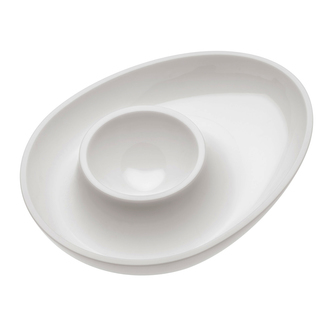 COLOMBUS stojánek na vajíčko bílá KOZIOL