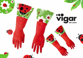 Rukavice na úklid LADYBUG beruška VIGAR