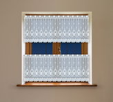 Dekorační vitrážová žakárová záclona HAREM 60 bílá 300x60 cm (cena za vrchní díl) MyBestHome