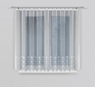 Dekorační žakárová záclona s řasící páskou ATTARA 160 bílá 300x160 cm MyBestHome