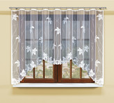 Dekorační žakárová záclona s řasící páskou CYNTHIA 140 bílá 300x140 cm MyBestHome