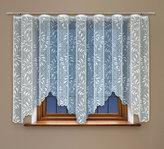 Dekorační žakárová záclona s řasící páskou AIDA 140 bílá 300x140 cm MyBestHome