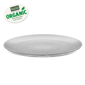 CLUB talíř mělký Organic KOZIOL, šedá