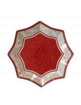 Talíř/tác na cukroví 28 cm ve tvaru hvězdy Connubio BRANDANI