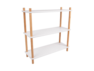 Policový regál/knihovna Simplicity 3 pátrový S Leitmotiv