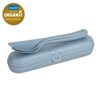 Příborník KLIKK READY + sada příborů Modrá ORGANIC KOZIOL