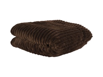 Deka žebrovaná sametová Big Ribbed 150 cm čokoládově hnědá  Present Time