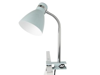 Stolní lampa s klipem Study zelenošedá MINT Leitmotiv