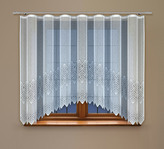 Dekorační žakárová záclona s řasící páskou KAREN 160 bílá 400x160 cm MyBestHome