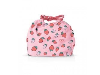 Taška na svačinový box MonBento Pochette Graphic | Strawberry
