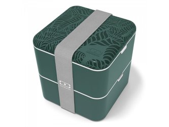 Obědový box MonBento Square Graphic | Jungle 2x 850ml