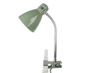 Stolní lampa s klipem Study zelená Leitmotiv