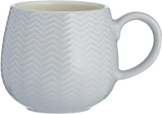 Hrnek reliéfní Chevron šedý 350ml Mason Cash