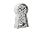 Stolní hodiny Honeycomb Kyvadlo 25 cm šedá Karlsson