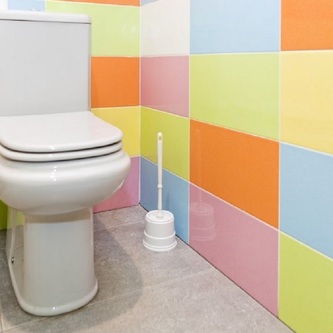 Štětka na WC Gala bílá VIGAR