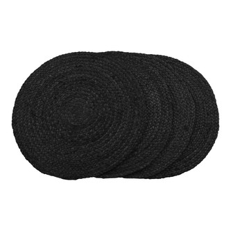 House Nordic Prostírání Bombay tmavě šedé set 4ks, 38cm