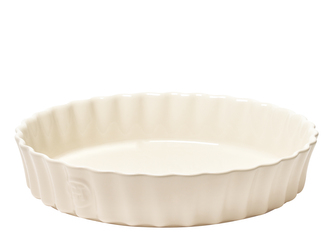 Koláčová vysoká forma 28cm, krémová Emile Henry