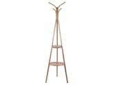 Stojanový bambusový věšák se 2 odkládacími policemi Native Leitmotiv