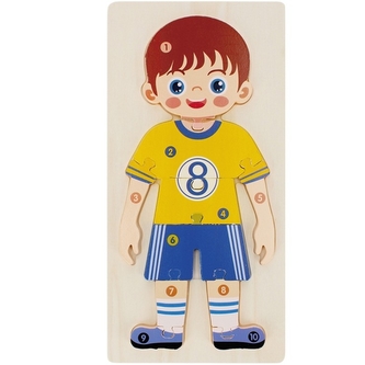 Dřevěný puzzle chlapec