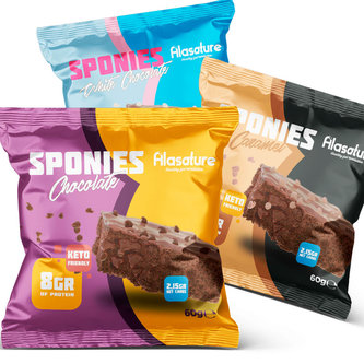 Alasature Protein Sponies 60g White chocolate