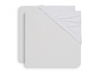 Prostěradlo napínací 150x75 cm froté White 2 ks