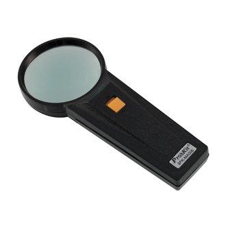 Lupa ruční, zvětšení 4x s LED osvětlením