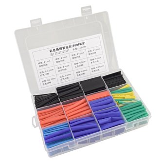 Sada smršťovacích bužírek, 560ks, 12 typů