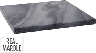 Mramorová deska 20x20x1,5 cm šedá, 1300 g