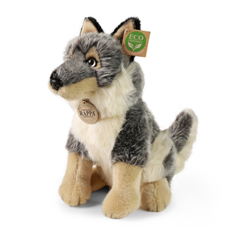 Plyšový vlk sedící 28 cm ECO-FRIENDLY