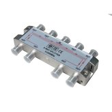 Satelitní rozbočovač, 8 výstupů, F konektory.