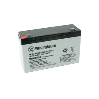 Olověný akumulátor 6V, 10Ah, 2x faston 4,8mm, 95x50x151 mm