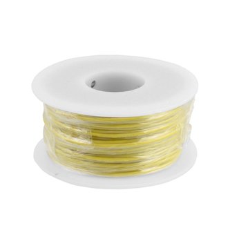 Izolovaná pocínovaná měděná licna 0,25mm2, žlutá 1ks = 25 metrů