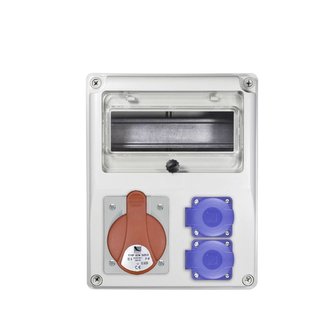 Zásuvková skříň 1x16A/5p,2x230V bez jističů